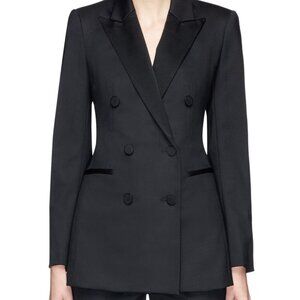 Theory Double Breasted Tuxedo Blazer